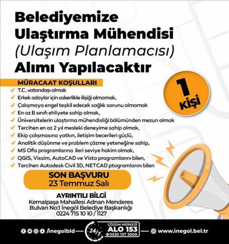 İnegöl Belediyesinden istihdama katkı