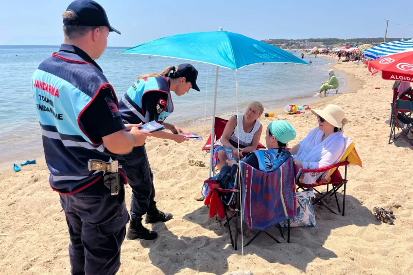 Jandarma Enez’de sahil güvenliğini sağladı!