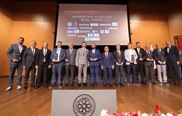 Kayseri Oda Borsa Ortak Meclis Toplantısı ve Kayseri’nin Yıldızları Ödül Töreni KTO’da yapıldı