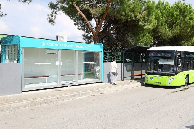 Kocaeli’de otogar aktarma durakları yenilendi