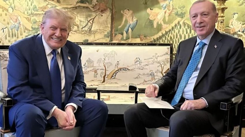 Cumhurbaşkanı Erdoğan ve Trump bir ortaya geldi