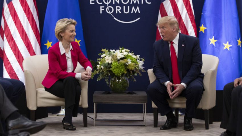Von der Leyen ile Trump ticaret ilgileri için bir ortaya geliyor